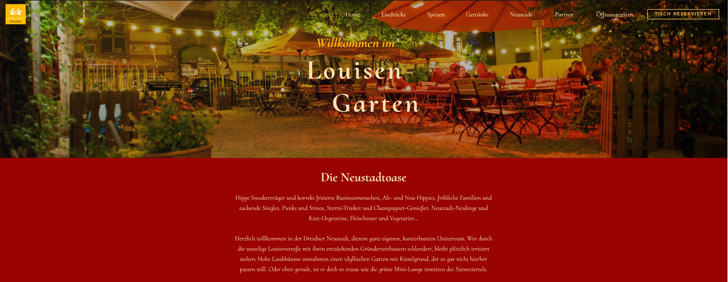 Webdesign für biergarten-dresden.de